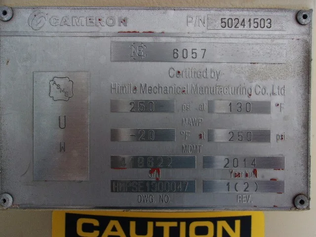 Cameron 30" x 10' Horizontal Two-Phase Separator — product image 12 of 13