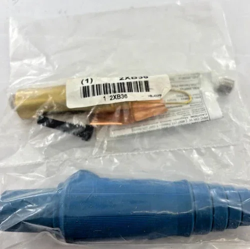 Hubbell HBL400FBL Single Pole Female Plug, Taper Nose, Blue — product image 4 of 4