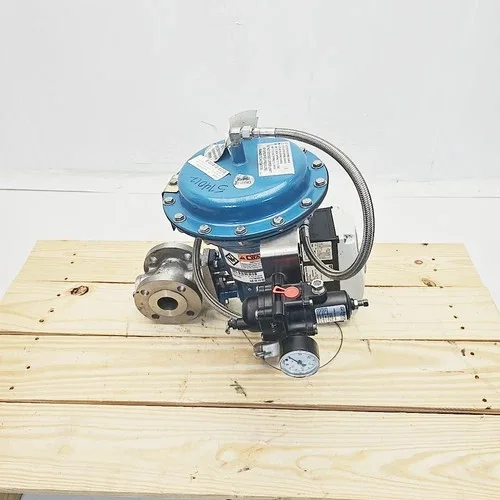 DeZURIK 1.5" V-Port Ball Valve 9656310R001 with ABB PositionMaster EDP300 Pneumatic Actuator — product image 6 of 7