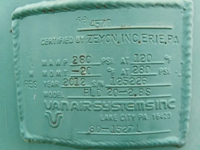 Van Air Systems PLD20-2.8S Pipeline Deliquescent Dryer — product image 7 of 11