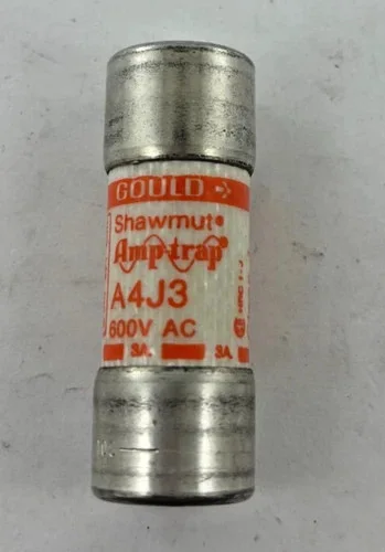 Gould Shawmut Amp-Trap A4J3 Class J Fast-Acting Fuse, 3A, 600V AC (Box of 7) — product image 3 of 4