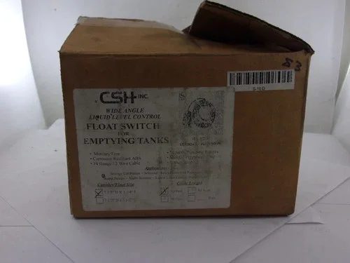 CSH 012M1A-20 Tethered Mechanical Float Switch N.O. 15 A 125VAC 1/2 HP Plug — primary product image