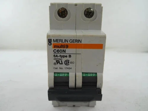 Merlin Gerin Multi 9 C60N 5A Type B Circuit Breaker Cat. No. 17434 — primary product image