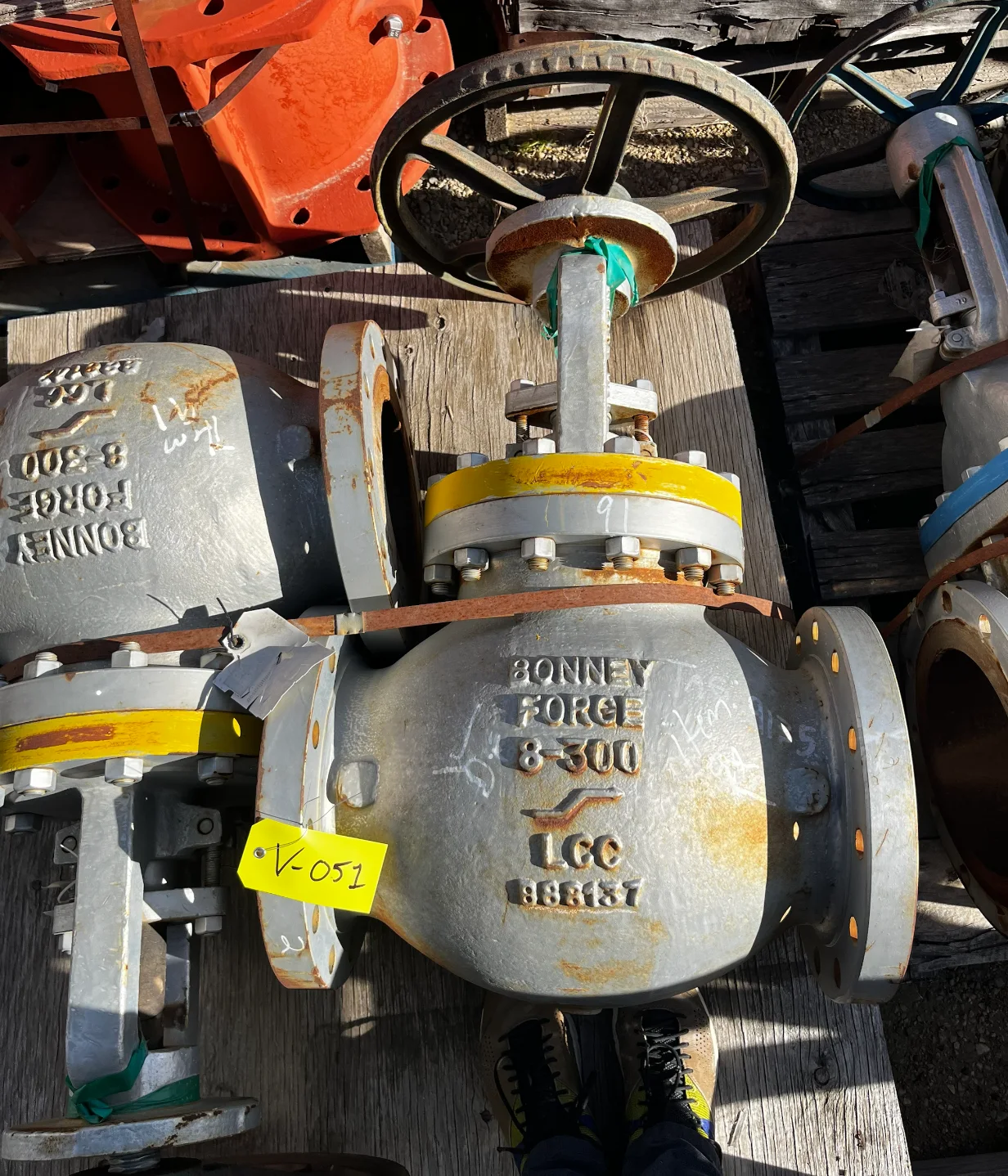 Bonney Forge U-300-RF-LE Globe Valve, 8 Inch, Class 300 — primary product image