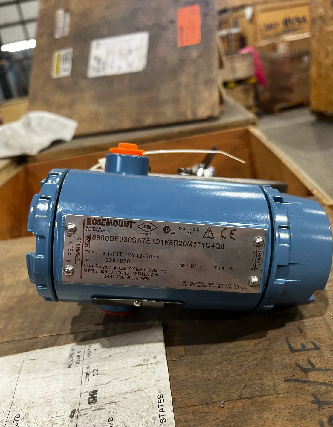 Rosemount 8800D Vortex Flowmeter 3 Inch 900 ANSI — product image 3 of 3