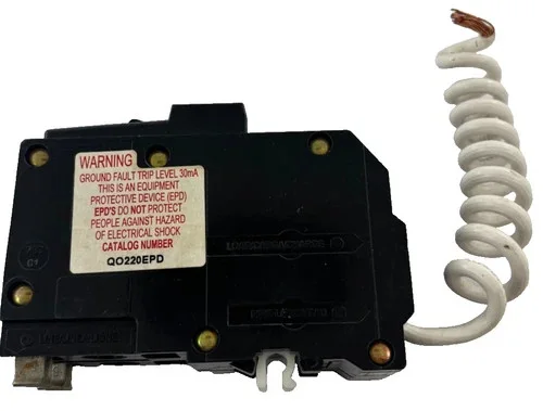 Square D QO220EPD 2-Pole 20A Circuit Breaker with Equipment Ground Fault Protection — product image 3 of 6