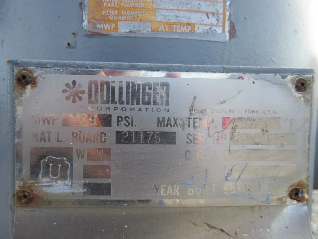 Dollinger GP-136-830 Pipeline Filter Housing — product image 4 of 10