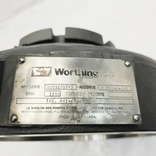 Worthington 4FRBHX-141 SST Centrifugal Pump with 13" Impeller — product image 13 of 14