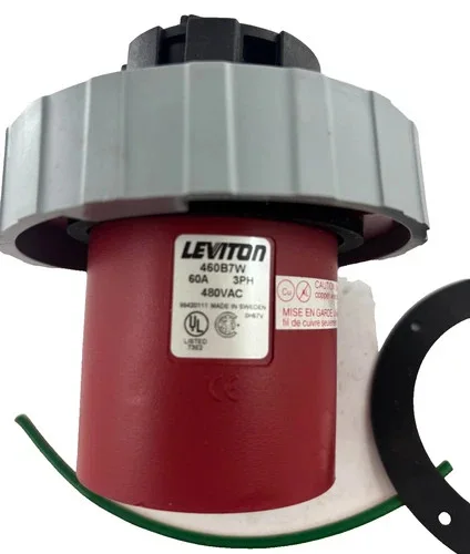 Leviton 460B7W Watertight Pin and Sleeve Inlet — product image 4 of 7