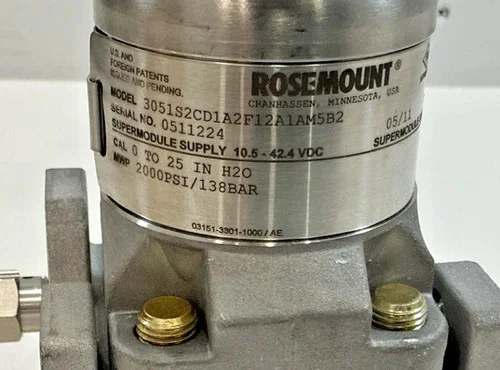 Rosemount 3051S Scalable Coplanar Differential Pressure Transmitter 3051S2CD1A2F12A1AM5B2 — product image 6 of 11