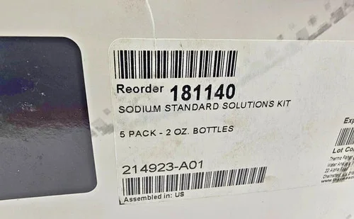 Thermo Scientific Orion 181140 Sodium Standard Solutions Kit - 5 Pack 2 oz Bottles — product image 2 of 4
