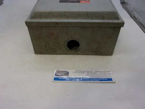 Federal Pacific Electric 7132 Safety Switch, 3P, Non-Fusible, 100A, 240V, NEMA 1 — product image 8 of 9