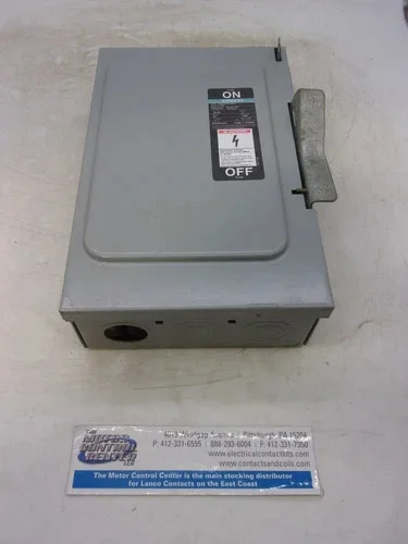 Siemens JN422 Fusible Heavy Duty Safety Switch, 60A, 240V, 3-Pole, NEMA 1 — primary product image