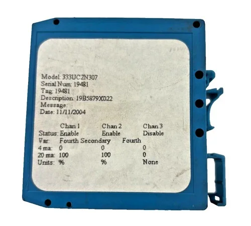 Rosemount 333U HART Tri-Loop Signal Converter Module — product image 3 of 5