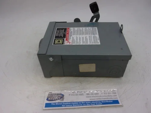Square D DU221RB General Duty Safety Switch 30A 2P 240V Non-Fusible NEMA 3R — product image 8 of 8