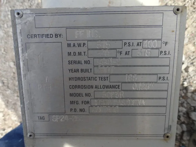 PF Inc. 3CP3R Pressure Vessel - 8 5/8" x 3' Filter Housing — product image 2 of 7