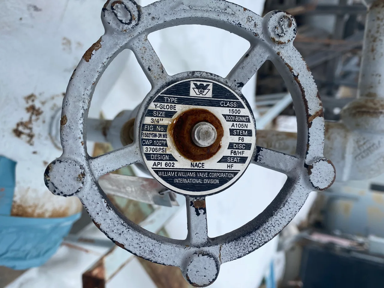 OKValve G502Y3W 8 Inch Class 900 Y-Pattern Globe Valve — product image 3 of 6