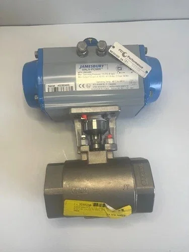 Jamesbury 2-inch Ball Valve 9FB-3600-XTB with VPVL200DABD Double Acting Actuator — primary product image