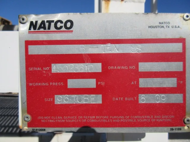 NATCO B-TEX SS 96 Tube BTEX Removal Unit — product image 5 of 6
