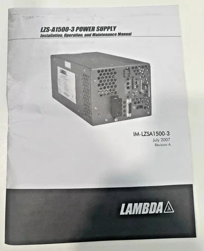 TDK-Lambda LZS-A1500-3 Regulated Power Supply — product image 10 of 12