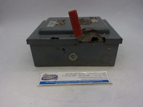 Cutler-Hammer DU361U Heavy Duty Safety Switch 30A 600V 3P Non-Fusible NEMA 1 — product image 5 of 8