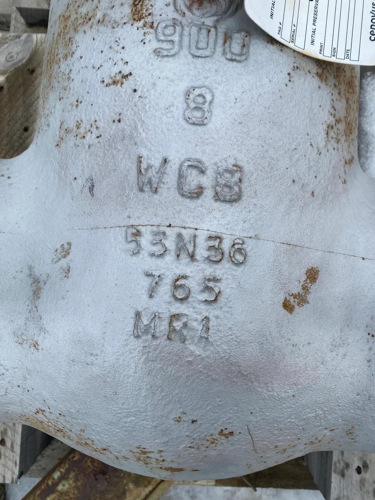 OKValve G502Y3W 8 Inch Class 900 Y-Pattern Globe Valve — product image 5 of 6