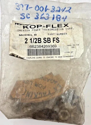 Kop-Flex 2 1/2B SB FS Fastener Set for Model B Gear Coupling — primary product image