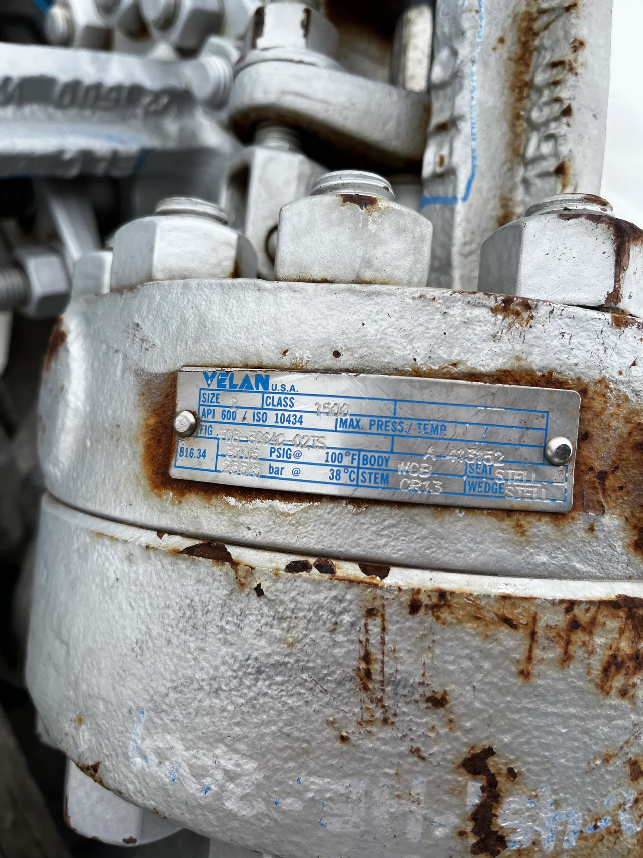 Velan 2 Inch Class 1500 Cast Steel Gate Valve — product image 4 of 4