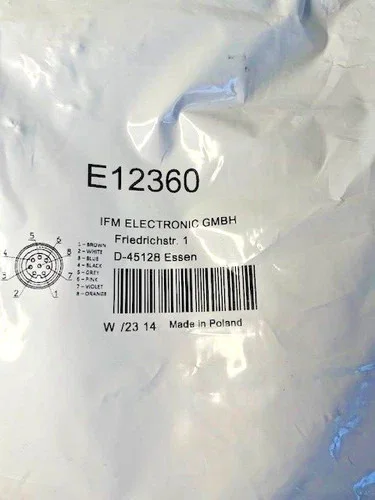 IFM Efector E12360 M12 Connection Cable, 8-Pin, Straight Male to Female, 10 Meter — product image 2 of 3
