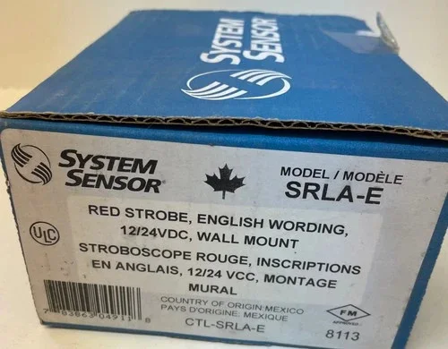System Sensor SRLA-E Red Wall-Mount Strobe — primary product image