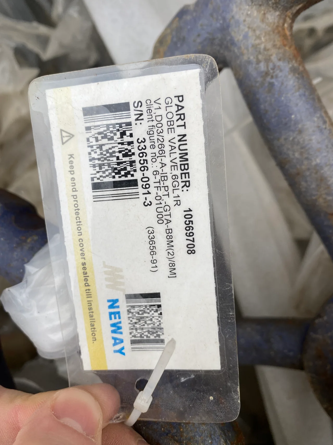 Neway 6-Inch Class 150 Globe Valve, ASTM A995 4A Duplex Stainless Steel — product image 2 of 3