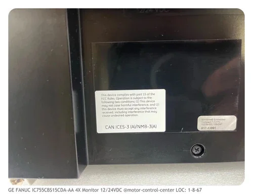 GE Fanuc IC755CBS15CDA-AA 15" QuickPanel+ Operator Interface Monitor — product image 5 of 6