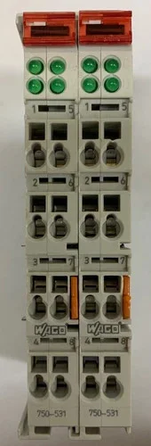 Lot of Two WAGO 750-531 4-Channel Digital Output Modules — primary product image