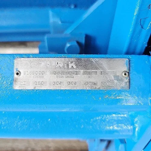 DeZURIK 20" Class 150 Actuated Knife Gate Valve 9169000 — product image 3 of 5