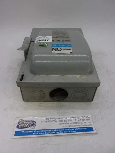 ITE Gould HU322 General Duty Safety Switch, 60A, 2P, Fusible, 240V, NEMA 1 — product image 6 of 8