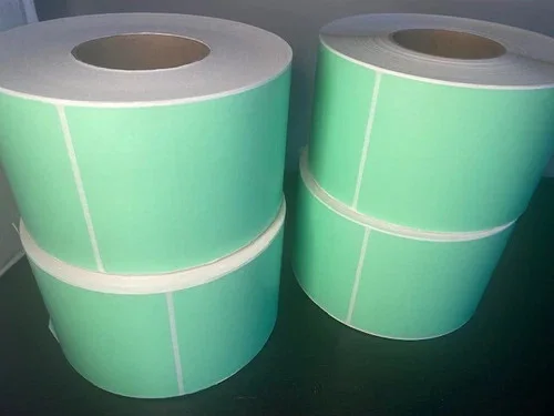 EIM Thermal Transfer Labels 640056 Green 4"x6" Perforated — product image 2 of 4