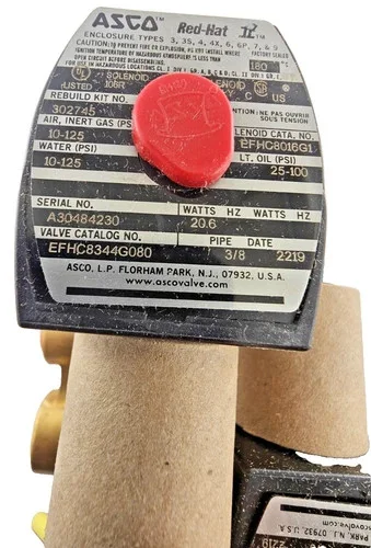 ASCO RedHat EFHC8344G080 3/8 Inch Brass 4-Way Solenoid Valve — primary product image