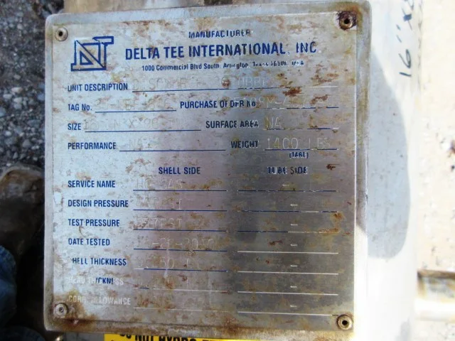 Delta Tee International Gas Scrubber 16" x 8' — product image 6 of 7
