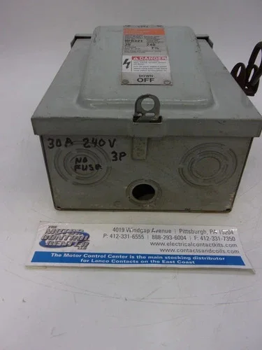 ITE NFR321 General Duty Enclosed Switch 30A 240V 3P Non-Fusible NEMA 3R — product image 5 of 8