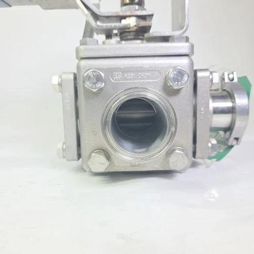 PBM 2" MILH4X-Z02-04-N325 Three-Way Manual Ball Valve 316L — product image 3 of 6