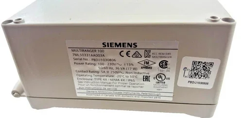 Siemens MultiRanger 100 Ultrasonic Level Controller 7ML50331AA003A — product image 2 of 7