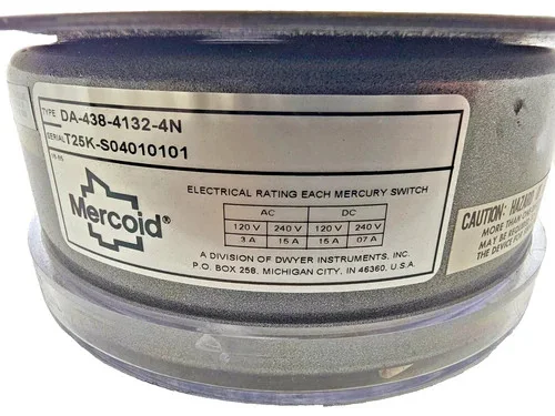 Mercoid DA-438-4132-4N Temperature Control Switch 50-150°F — primary product image