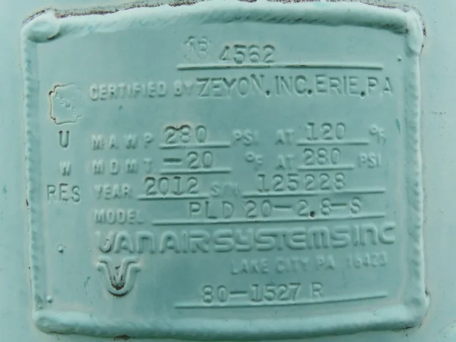 Van Air Systems PLD 20-2.8-S Deliquescent Gas Dryer — product image 6 of 12