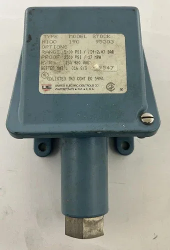 United Electric Controls H100-190 Vacuum Switch — primary product image