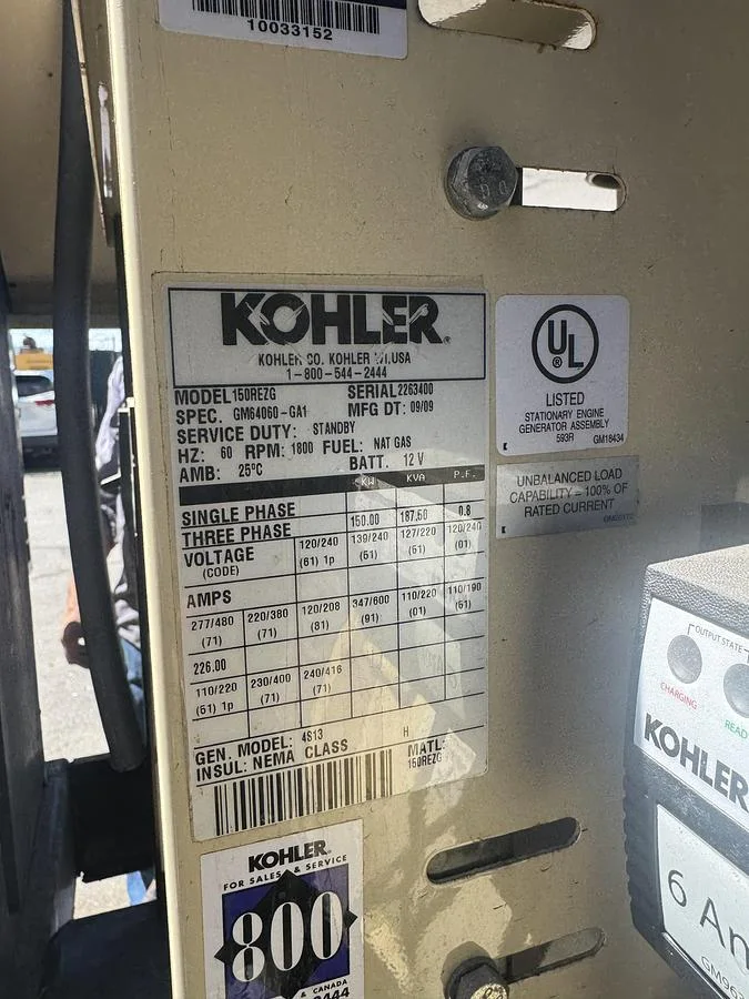 Kohler 50REOZK 50 kW Diesel Generator Set — product image 3 of 7