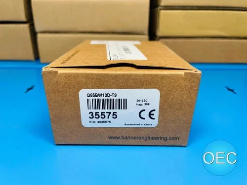 Banner Engineering Q85BW13D-T9 Diffuse Mode Photoelectric Sensor with Mounting Bracket — primary product image