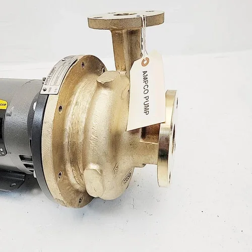 Ampco 2x1.5 ZC2 Bronze Centrifugal Pump with 3HP Baldor Motor — product image 8 of 8