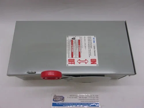 Eaton Cutler-Hammer DH261NRK Heavy Duty Safety Switch, 30A, 600V, 2-Pole Fusible, NEMA 3R — product image 10 of 10