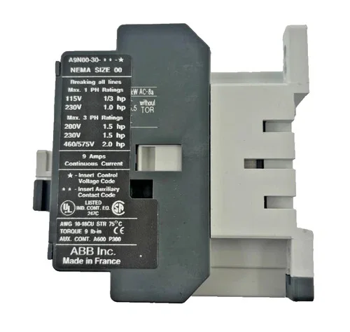 ABB A9-30-10 110-120V 3-Pole Contactor — product image 3 of 6