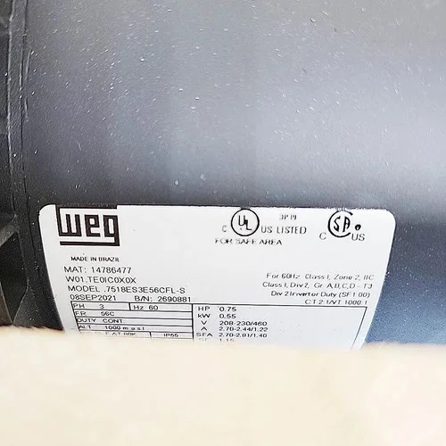 Meyer Heavy Duty 8" Rotary Airlock Feeder 430Z-277 with 0.75 HP WEG Motor and 30:1 Gear Ratio — product image 8 of 18